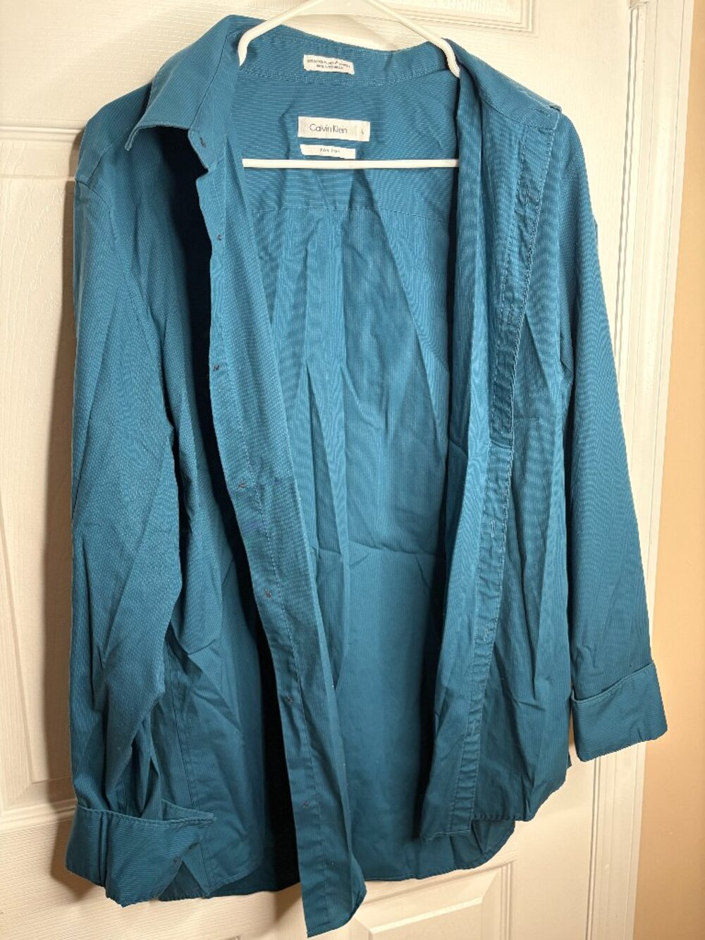 Calvin Klein Long Sleeve Blue Dress Shirt XL